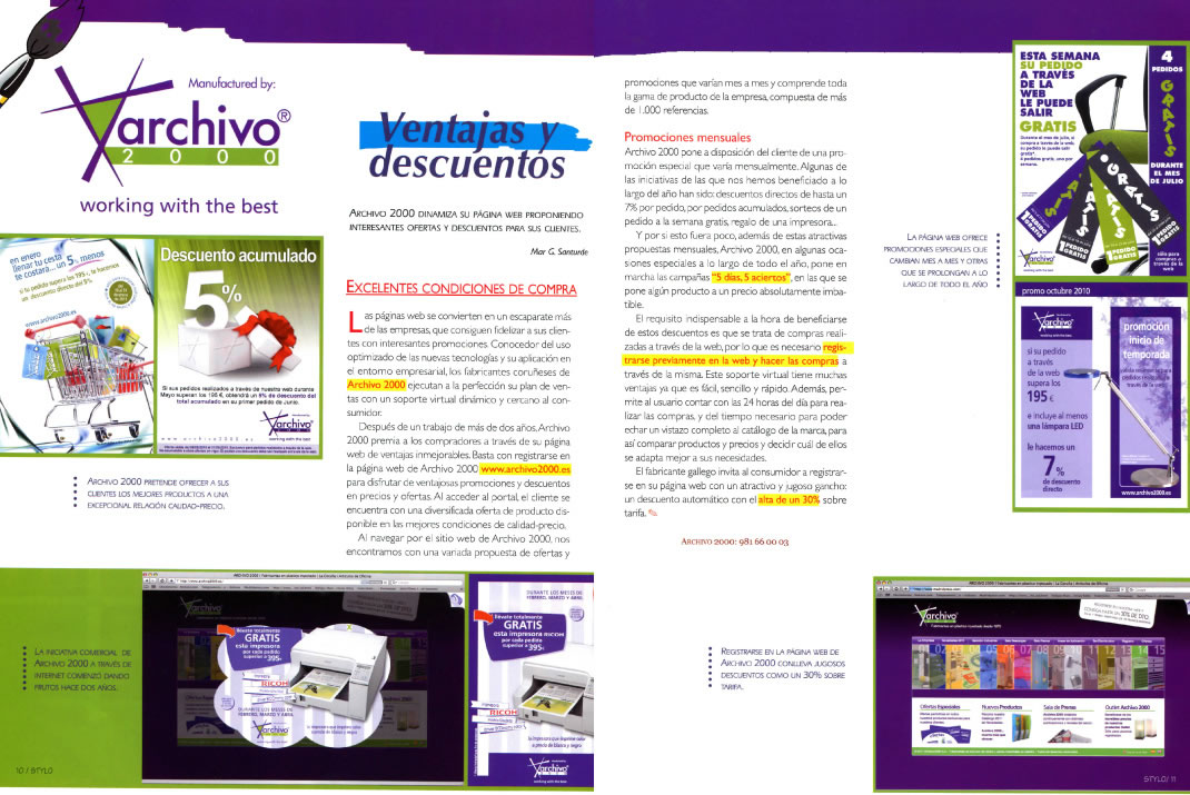 Archivo 2000 presente en la Revista Stylo nº 83