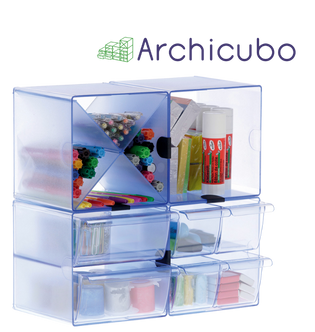 Mdulos organizadores apilables para pequeo material Archicubo