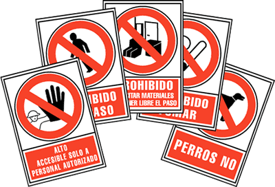 Señales de Prohibición Aluminio