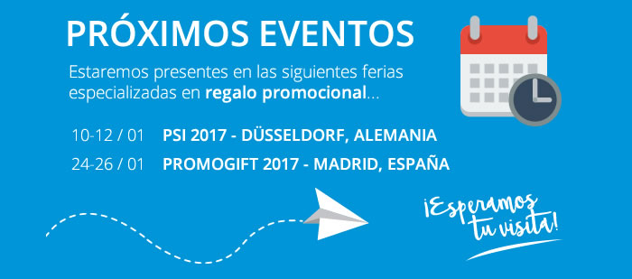 Ferias de regalo promocional en enero de 2017