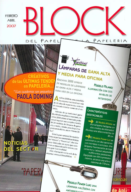 Publicado en Revista Block edición febrero - Abril 2007