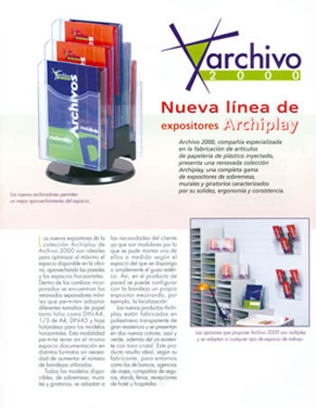 Nueva línea de expositores Archiplay