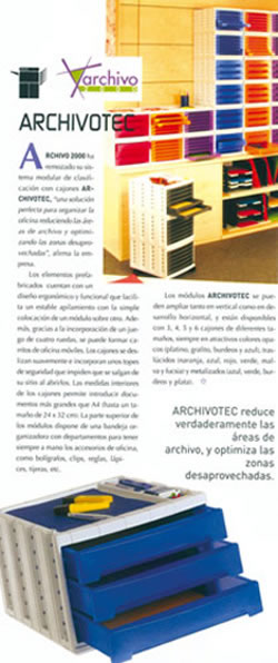 Nuevo sistema modular de clasificación Archivo2000