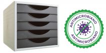 Complementos de Oficina Antimicrobianos 4005AM Negro