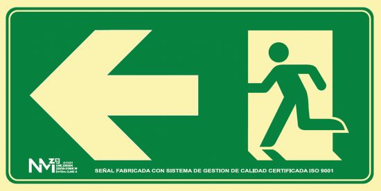 Señal / Cartel de Salida – Exit. Clase B